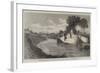 The Inundations in the Fens, the Blown Sluice at the Marshland Drain-Edmund Morison Wimperis-Framed Giclee Print