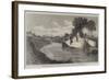 The Inundations in the Fens, the Blown Sluice at the Marshland Drain-Edmund Morison Wimperis-Framed Giclee Print