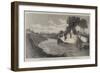 The Inundations in the Fens, the Blown Sluice at the Marshland Drain-Edmund Morison Wimperis-Framed Giclee Print