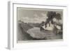 The Inundations in the Fens, the Blown Sluice at the Marshland Drain-Edmund Morison Wimperis-Framed Giclee Print