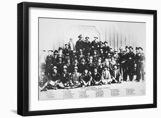 The 'Invaders' of the Johnson County War of Wyoming, 1892-null-Framed Giclee Print