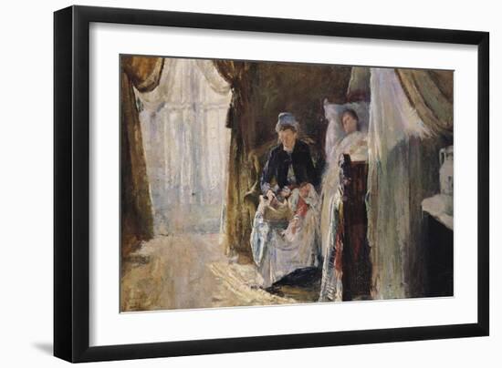 The Invalid and the Birth, 1887-William Van Strydonck-Framed Giclee Print