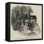 The Invalid Children's Aid Association, a Paralysed Family-Robert Barnes-Framed Stretched Canvas