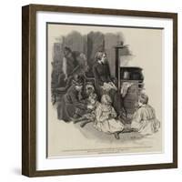 The Invalid Children's Aid Association, a Paralysed Family-Robert Barnes-Framed Giclee Print