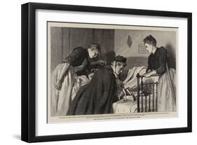 The Invalid Children's Aid Association, the Nurse at Work-Robert Barnes-Framed Giclee Print