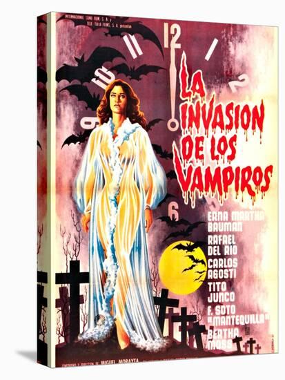 The Invasion of the Vampires, (aka La Invasion De Los Vampiros), 1963-null-Stretched Canvas