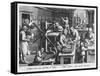 The Invention of Copper Engraving, Plate 20 from 'Nova Reperta'-Jan van der Straet-Framed Stretched Canvas
