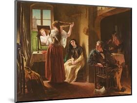 The Invention of the Combing Machine, 1862-Alfred W. Elmore-Mounted Giclee Print