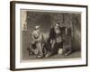 The Invention of the Stocking Loom-Alfred W. Elmore-Framed Giclee Print