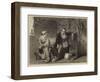 The Invention of the Stocking Loom-Alfred W. Elmore-Framed Giclee Print