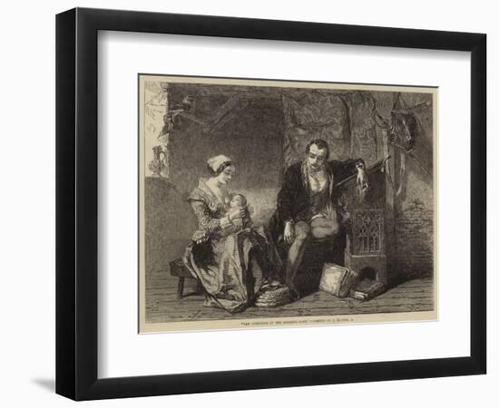 The Invention of the Stocking Loom-Alfred W. Elmore-Framed Giclee Print