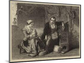The Invention of the Stocking Loom-Alfred W. Elmore-Mounted Giclee Print
