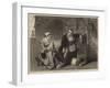 The Invention of the Stocking Loom-Alfred W. Elmore-Framed Giclee Print