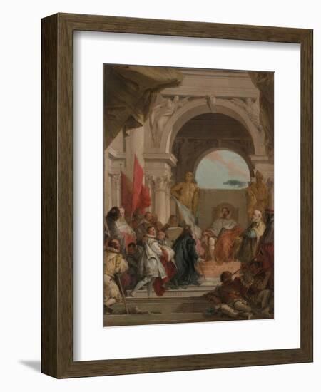 The Investiture of Bishop Harold as Duke of Franconia, c.1751-52-Giovanni Battista Tiepolo-Framed Giclee Print