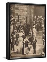 The investiture of the Prince of Wales at Caernarvon Castle, 13 July 1911 (1935)-Unknown-Framed Photographic Print