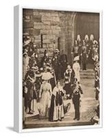 The investiture of the Prince of Wales at Caernarvon Castle, 13 July 1911 (1935)-Unknown-Framed Photographic Print