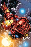 The Invincible Iron Man No.1 Cover: Iron Man-Joe Quesada-Lamina Framed Poster