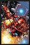 The Invincible Iron Man No.1 Cover: Iron Man-Joe Quesada-Lamina Framed Poster