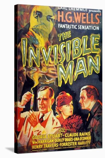 The Invisible Man, 1933, Directed by James Whale-null-Stretched Canvas