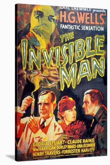 The Invisible Man, 1933, Directed by James Whale-null-Stretched Canvas