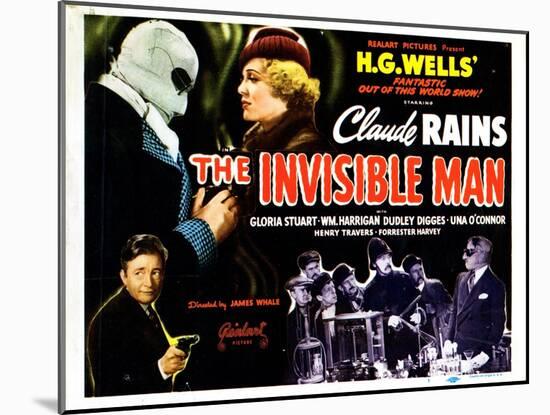 The Invisible Man, 1933-null-Mounted Art Print