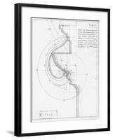 The Ionic Capital, Book on Geometry-null-Framed Giclee Print