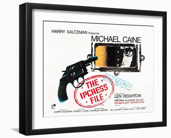 THE IPCRESS FILE, Michael Caine, 1965-null-Framed Art Print