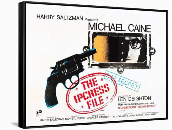 THE IPCRESS FILE, Michael Caine, 1965-null-Framed Stretched Canvas