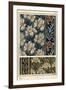 The iris in patterns for fabrics and tiles.-null-Framed Giclee Print