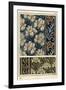 The iris in patterns for fabrics and tiles.-null-Framed Giclee Print