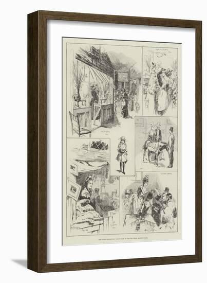 The Irish Exhibition, Fancy Fair in the Old Irish Market-Place-Frederick Henry Townsend-Framed Giclee Print