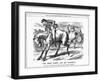 The Irish Horse and Master , 1885-John Tenniel-Framed Giclee Print