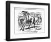 The Irish Horse and Master , 1885-John Tenniel-Framed Giclee Print