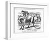 The Irish Horse and Master , 1885-John Tenniel-Framed Giclee Print