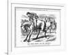 The Irish Horse and Master , 1885-John Tenniel-Framed Giclee Print