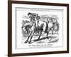 The Irish Horse and Master , 1885-John Tenniel-Framed Giclee Print