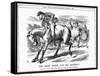 The Irish Horse and Master , 1885-John Tenniel-Framed Stretched Canvas