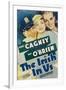 The Irish in Us, Pat O'Brien, Olivia De Havilland, James Cagney on Window Card, 1935-null-Framed Photo