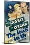 The Irish in Us, Pat O'Brien, Olivia De Havilland, James Cagney on Window Card, 1935-null-Mounted Photo