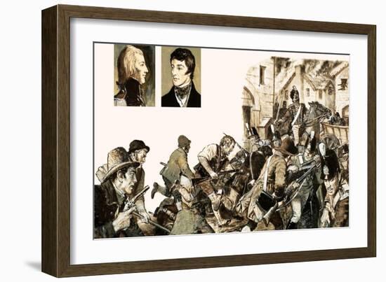 The Irish Rebellion of 1798-Kenneth John Petts-Framed Giclee Print