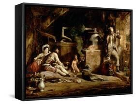 The Irish Whiskey Still, 1840-Sir David Wilkie-Framed Stretched Canvas