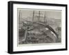 The Iron Clipper-Ship Eastminster, Capsized in London Docks-null-Framed Giclee Print