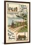 The Iron Horse Past and Present, C1900-null-Framed Giclee Print