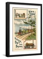The Iron Horse Past and Present, C1900-null-Framed Giclee Print