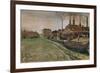 The Iron Mill in the Hague, 1882 (Gouache, W/C, Wash, Pen and India Ink, Pencil on Paper)-Vincent van Gogh-Framed Giclee Print