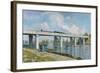 The Iron Track Bridge at Argenteuil; Pont Du Chemin De Fer a Argenteuil-Claude Monet-Framed Giclee Print