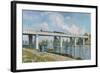 The Iron Track Bridge at Argenteuil; Pont Du Chemin De Fer a Argenteuil-Claude Monet-Framed Giclee Print