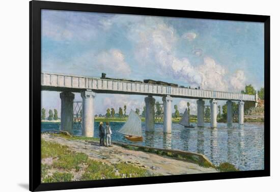 The Iron Track Bridge at Argenteuil; Pont Du Chemin De Fer a Argenteuil-Claude Monet-Framed Giclee Print