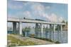 The Iron Track Bridge at Argenteuil; Pont Du Chemin De Fer a Argenteuil-Claude Monet-Mounted Giclee Print