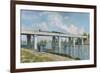 The Iron Track Bridge at Argenteuil; Pont Du Chemin De Fer a Argenteuil-Claude Monet-Framed Premium Giclee Print